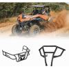 imageKEMIMOTO Bed Enclosure and Rear Bumper Brush Guard Compatible with 20222024 CFMOTO ZForce 950 HO  950 HOEX 20202022 ZForce 950 Sport Accessories  Heavy Duty Steel Tubing Black Coating