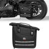 imageKEMIMOTO Swingarm Bag Foldable Expandable 16L Large Capacity with Quick Install Straps Motorcycle Swing Arm Side Bag Waterproof Universal Compatible with Softtail Sportster Street Bob Rebel