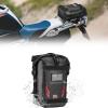 imageKEMIMOTO Universal Waterproof Motorcycle Tail Bag Front Bumper Frame Side Bag Saddle Pannier Bag Universal Fit for Dirt Bike Adventure amp Street Motorcycles 65L GreyRed