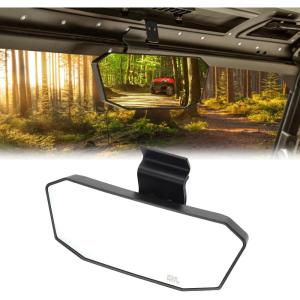 imageKEMIMOTO 105 Width Rear View Mirrors Compatible with Can am Defender HD8 HD9 HD10 20172025 Polaris Ranger 1000 XP 900 570 Midsize 360 Toolfree Adjustment Great Stability Accessoris