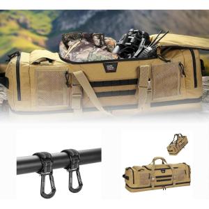 imageKEMIMOTO Hunting Duffle Bag 78L Large Capacity Hunting Tools Range Bags with 2 Pack UTV Roll Cage Helmet Headset Hanger Hook Outdoor