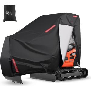 imageKEMIMOTO Mini Excavator Cover Compatible with Kubota U17  Kubota KX0184  Bobcat E17  Bobcat E19  Bobcat E20 Waterproof and Ventilated Cover with Side Zipper