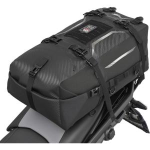 imageKEMIMOTO Motorcycle Tail Bag 35L Totally Waterproof Backpack Motor Saddle Pannier Bag Rear Rack Trunk Travel Luggage for Adventure Sport Street
