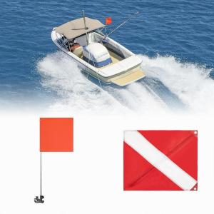 imageKEMIMOTO Orange Boat Flag and Safety Dive Flag