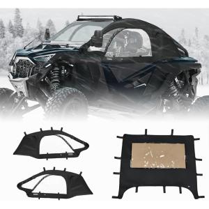 imageKEMIMOTO PRO R Upper Doors and Black Soft Top Compatible with Polaris RZR PRO R