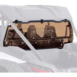 imageKEMIMOTO Sliding Vented Clear Rear Windshield Compatible with 2024 Polaris RZR XP 1000  RZR XP4 1000 AntiUV DoubleSided Hard Coated Rear Window Speaker and 4Point Harness Friendly Back WindowTinted