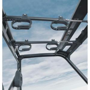 imageKEMIMOTO UTV Tool Mount Tool Rack Compatible with Polaris Ranger and General UTV Tool Holder Grips with Rubber Snubbers