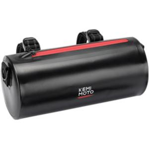 imageKEMIMOTO Universal Motorcycle Handlebar Bag 3L Waterproof with Shoulder Strap Saddlebag Barrel Tool Bag