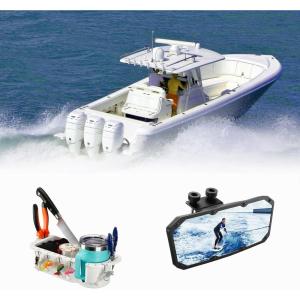 imagekemimoto Boat Cup Holder for Marine B100 B200 B300 Boat Seat and 35x10 Marine Mirror