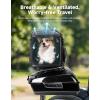 imageMotorcycle Dog Carrier Bag Up to 28 lbs for Medium Dogs amp Cat with Foldable Bowls MotorcycleSpecific Pet Carrier for Rear Seat or Luggage Rack Breathable Mesh Rain Cover Included