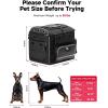 imageMotorcycle Dog Carrier Bag Up to 28 lbs for Medium Dogs amp Cat with Foldable Bowls MotorcycleSpecific Pet Carrier for Rear Seat or Luggage Rack Breathable Mesh Rain Cover Included