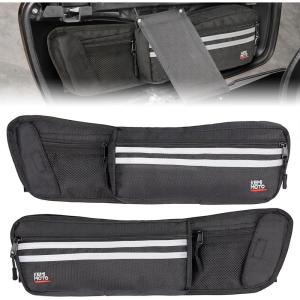 imageKEMIMOTO Upgraded Saddlebag Lid Organizers 2 Pack Compatible with Touring 19802024 2025 for Street Glide Road King Road Glide FLT FLH Black