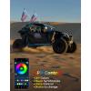 imageKEMIMOTO 2pc 3ft COB Whip Lights 1440pcs LEDs High Density Bluetoothconnectivity App Control LED Whip Lights for Side by Side UTV ATV Buggy Compatible with CanAm Maverick X3 Polaris RZR3 ft