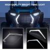 imageKEMIMOTO Fang LED Accent Lights Compatible with Polaris RZR Trail S 9001000 20212026 XP 1000XP4 20192023 XP TurboTurbo S 20192021 IP67 Street Legal Turn Signal Kit Replace 2884871 2 PCS