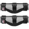 imageKEMIMOTO Roll Bar Grab Handles for UTV ATV amp SXS  Black Breathable Paracord Enhanced Hand Grips 2Pack Fits 15 to 2 Roll Bars Compatible with Polaris RZR CanAm X3 Talon Kawasaki TeryxBlack