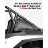 imageKEMIMOTO Roof Storage Bags for UTV Tool Triangle Bag Compatible with 202420252026 Polaris RZR XP 10004 1000 Fit UTV Roll Bar PVC Wear Resistant Double Zippers for Rear AntiRoll Frame