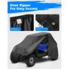 imageKEMIMOTO UTV Cover 2 Seater with Side Waterproof Zipper Compatible with Talon 1000 Polaris RZR XP 1000Turbo Ranger 1000 Canam Maverick Sport Mule Teryx 420D Heavy Duty
