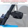 imageKEMIMOTO UTV Side Mirrors Adjustable Mirror Surface Folding for 175 in Roll Cage Fit with Windshield Compatible with Polaris RZR 1000 S 900 XP 1000 Mule KRX Pioneer 1000 John Deere Gator Rhino