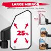 imageKEMIMOTO UTV Side Mirrors Fit with Windshield SXS Multiadjustment for 162 Roll Bar Compatible Polaris RZR Kawasaki Teryx Krx Pioneer Talon Can Am Maverick X3 Black 4178