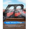 imageKEMIMOTO Upper Doors Window Cab Enclosure Compatible with Pioneer 10006 Open Slot for Side Mirrors and Windshields YKK Zippers Rolling Window Protection Accessories 0SR90HL4212A