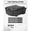 imageKEMIMOTO100L 264 Gallons UTV Rear Box Section Storage Container Compatible with Polaris RZR XP1000  XP4 1000 20142023 Equipped with a Tactical Panel Cargo Bed Box