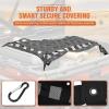 imageKemimoto UTV Cargo Bed Net Stretchable UTV Cargo Box Net Rack Bed Rail Bungee Netting with Straps Compatible with Polaris Ranger General Can am Defender Commander Maverick Pioneer 47 L 27 W