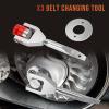 imagekemimoto X3 Belt Changing Tool Compatible with Can am Maverick X3 Max Turbo R RR 2017 2018 2019 2020 20212022 Clutch Removal Kit Fits 6472 Wheel Base Width BlackSilver
