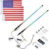 imageKEMIMOTO 2pc 3ft COB Whip Lights 1440pcs LEDs High Density Bluetoothconnectivity App Control LED Whip Lights for Side by Side UTV ATV Buggy Compatible with CanAm Maverick X3 Polaris RZR4 ft