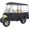imageKEMIMOTO 600D Golf Cart Enclosure 224 Passenger Extended Roof up to 80 Compatible with Club Car Precedent Tempo Features Heavy Duty Waterproof Fabric and AntiWrinkle PVC Windows