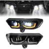imageKEMIMOTO LED Headlights Compatible with Can Am Defender 20162026 LED Head Lights Compatible with CanAm Defender HD5 HD8 HD10 HD7 HD9 PRO HD10 Headlamps with DRL Turn Signal Light Assembly Kit