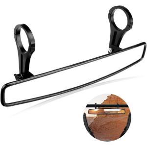 imageISSYAUTO 15 Ultra Clear SXS UTV Center Mirror Compatible with Polaris RZR 800 900 1000 Turbo PRO XP Pioneer 1000 Arctic Cat Wildcat UTV Rear View Mirror with Convex Design Only Fit 175 Roll Bar