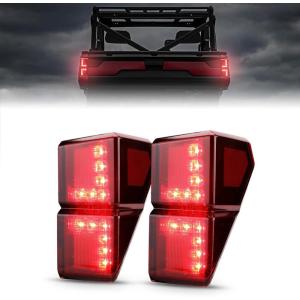 imageKEMIMOTO 1000 XP Black Tail Lights Compatible with Polaris Ranger 1000 XPCrew 20182025 2026 2PCS WaterResistant LED Tail Light Accessories Replace 2413766red