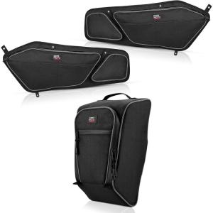 imageKEMIMOTO 1680D Front Door amp Center Bag Compatible with Polaris RZR PRO XP 20202024 UTV Center Seat Bag with Removable Knee Pad and PVC Wear Resistant Zippers