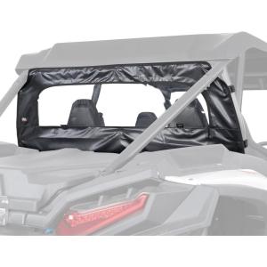 imageKEMIMOTO 2024 2025 2026 XP 1000 Rear Soft Windshield Compatible with 2024 2025 2026 Polaris RZR XP 1000 4 Roll Up Down UTV Rear Window Clear View Back Soft Window WaterResistant Accessories