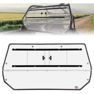 imageKEMIMOTO Full Rear Windshield with Sliding Window Compatible with Polaris 20122019 RZR 570 20202022 RZR TRAIL 570 2012 RZR 800 UTV PC Windshield