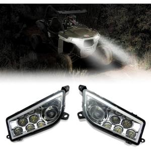 imageKEMIMOTO LED Headlight Compatible with Polaris RZR XP 1000  Turbo  900 20142023 IP67 Waterproof Front High Brightness Driving Lights PlugandPlay Driving Lights Accessories