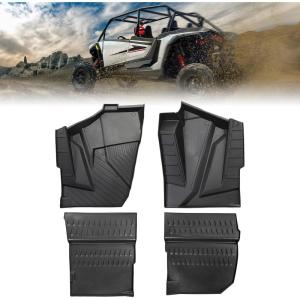 imageKEMIMOTO TPE Floor Mats Compatible with 20242025 Polaris RZR XP 4 1000 NonSlip Front Rear Row Floor Mat Accessories 4PCS AllWeather Protection Slush Mats Rubber Liners