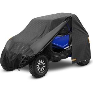 imageKEMIMOTO UTV Cover 2 Seater with Side Waterproof Zipper Compatible with Talon 1000 Polaris RZR XP 1000Turbo Ranger 1000 Canam Maverick Sport Mule Teryx 420D Heavy Duty
