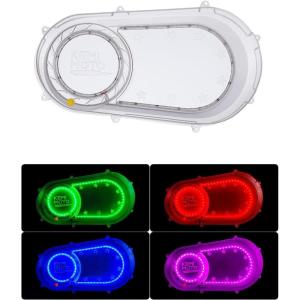 imageKEMIMOTO XP 1000 Outer Clutch Cover with RGB Lights Clear Belt Cover XP 900 CVT Clutch Plate Housing Compatible with 20172021 Polaris RZR Ranger RZR 570 Replace2207124