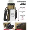 imageKEMIMOTO 32oz Black Water Bottle Holder Bundle with 32oz Brown Water Bottle Holder