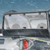 imageKEMIMOTO 4 1000 Rear Hard Windshield and Soft Cab Enclosures Upper Doors Compatible with Polaris General 4 1000  XP 4 1000 Rear Window Accessories