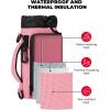 imageKEMIMOTO 64oz Black Water Bottle Holder Bundle with 64oz Pink Water Bottle Holder
