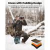 imageKEMIMOTO Heated Hunting Gloves Camo Flip Fingerless Mittens for Men Women with Heated Pants for Men with Battery Pack Winter Waterproof Pants Padded Knees Design for Hunting Hiking and Camping