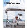 imageKEMIMOTO Upgraded Boat Fenders Bumpers Bundle with Extra Large Marine Mirror with Telescoping Pole