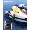 imagekemimoto Orange Boat Flag with PWC Jet Ski Bumpers 25in