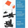 imagekemimoto Orange Boat Safety Flag With Boat Flag Holder Bundle With 35x10 Marine Mirror