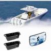 imageKEMIMOTO Boat Seat Cup Holder for Marine B100 B200 B300 Bundle with 45x8 Upgrade Marine Mirror with 300Curved Surface