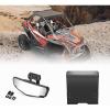 imageKEMIMOTO Center Rear View Mirror and Aluminum Roof Compatible with Polaris RZR PRO XP and Turbo R