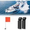 imagekemimoto Orange Boat Flag with PWC Jet Ski Bumpers 25in