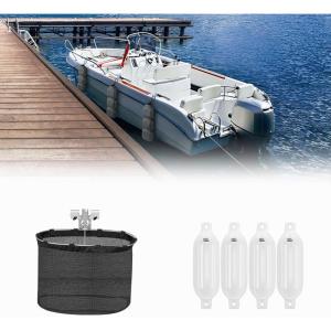 imageKEMIMOTO Boat Fender Holders Bundle with 65  23In Boat Fenders